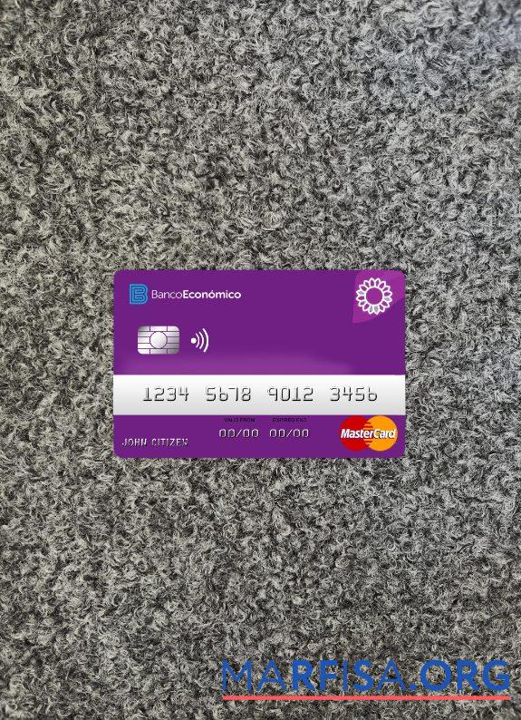 Realistic Angola Bank Economio mastercard photolook front example